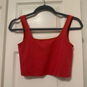 Red Anthropologie Women's Crop Top